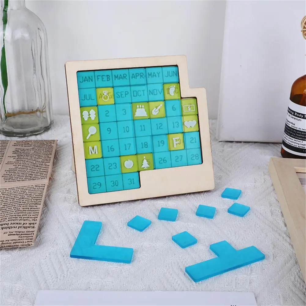 Dropshipping!! Calendar Puzzle Fine Workmanship Educational Wood Early Learning Calendar Puzzle Toy for Children
Dropshipping!! Calendar Puzzle Fine Workmanship Educational Wood Early Learning Calendar Puzzle Toy for Children