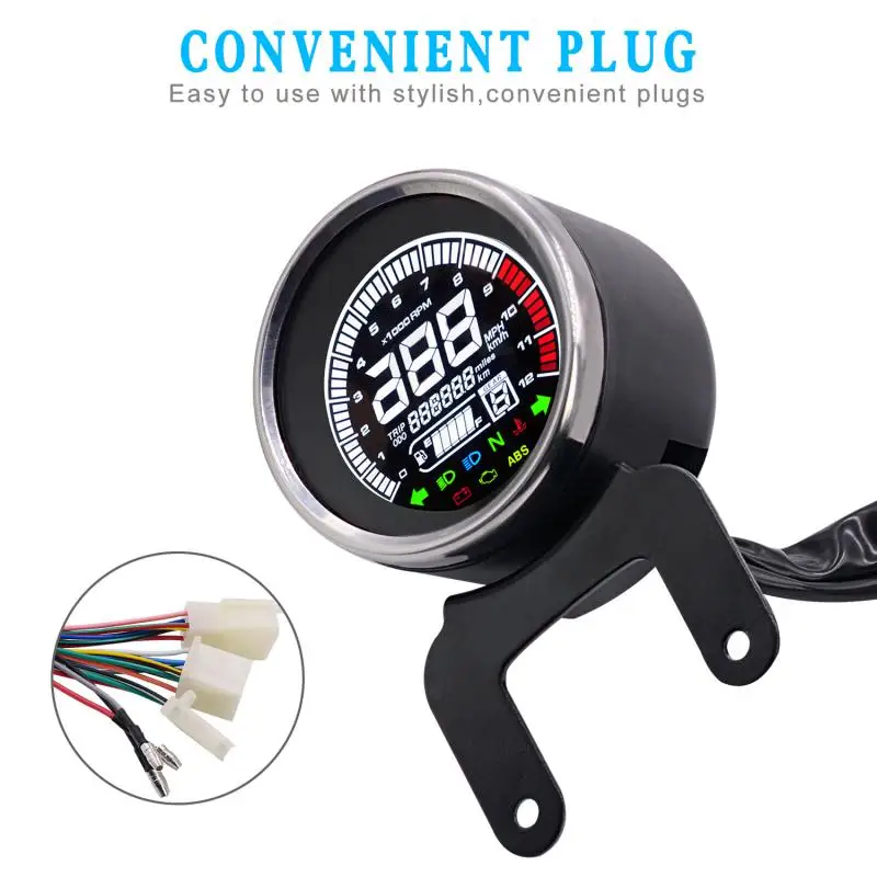 3.78" 95mm 12V Motorcycle Multi-function Meter Mileage Public Mile Switch LCD Display Tachometer
3.78" 95mm 12V Motorcycle Multi-function Meter Mileage Public Mile Switch LCD Display Tachometer