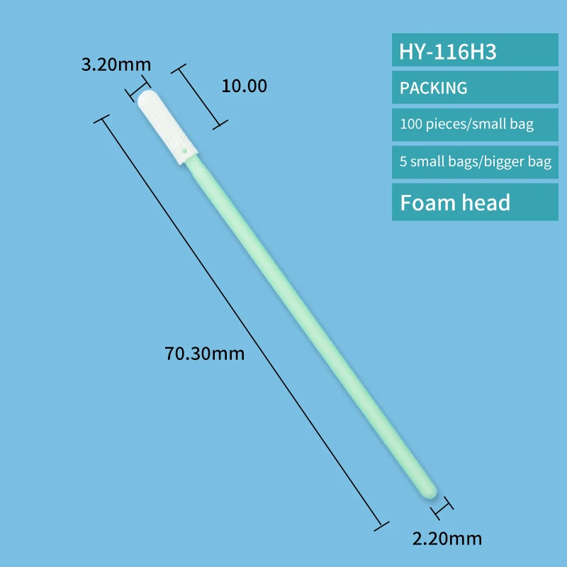 Промышленные тампоны для чистых помещений – головки из полиэстера/пенопласта, высокая впитываемость, безворсовые для прецизионной очистки электроники, медицинской и лаборатории
Промышленные тампоны для чистых помещений – головки из полиэстера/пенопласта, высокая впитываемость, безворсовые для прецизионной очистки электроники, медицинской и лаборатории