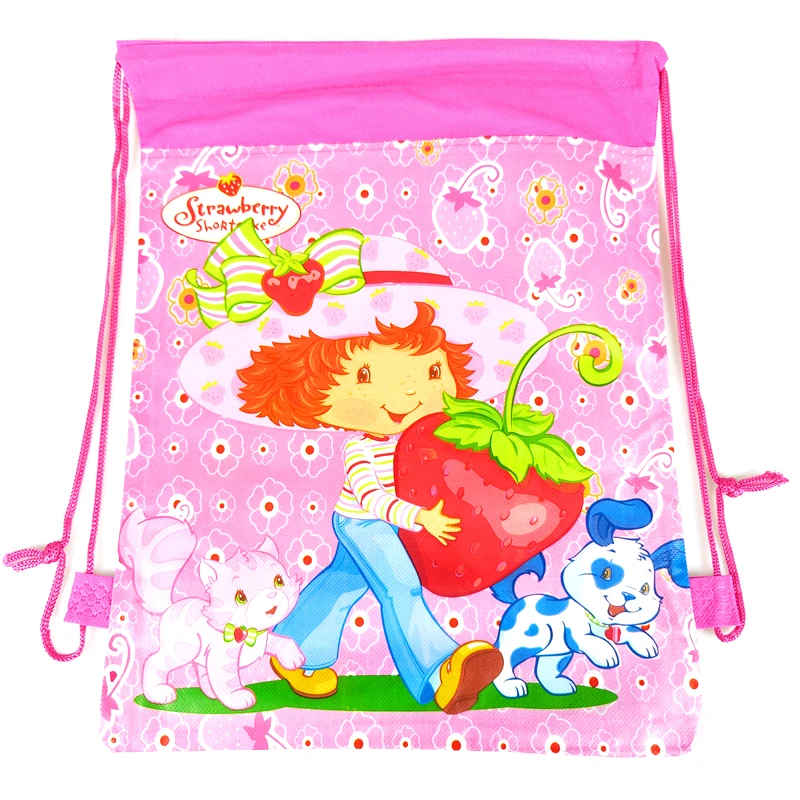 Girls Strawberry Theme Happy Birthday Party Non-woven Fabrics Drawstring Gifts Bags Baby Shower Decorations Mochila 12pcs/lot
Girls Strawberry Theme Happy Birthday Party Non-woven Fabrics Drawstring Gifts Bags Baby Shower Decorations Mochila 12pcs/lot
