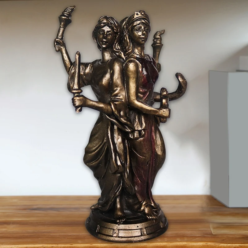 Vintage Greek Three Goddess Resin Statue Triple Form Hecate Goddess Statue Sculpture Craft Home Desktop Decor Ornament
Vintage Greek Three Goddess Resin Statue Triple Form Hecate Goddess Statue Sculpture Craft Home Desktop Decor Ornament