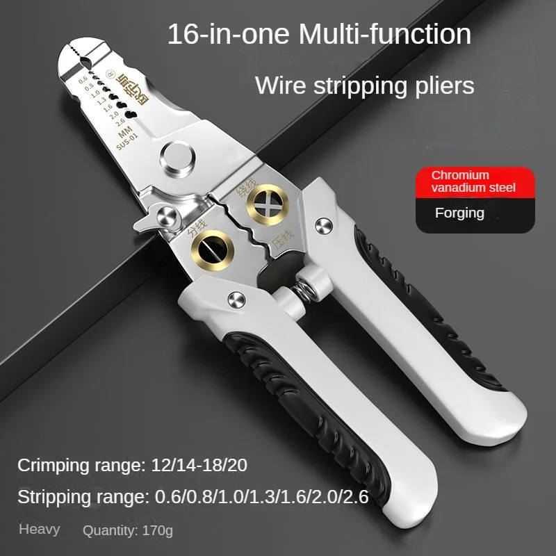 New Cutting Industrial Pliers Stripping Pliers Universal Cable Special Electrician Wire Wire Pliers Multi-functional Grade
New Cutting Industrial Pliers Stripping Pliers Universal Cable Special Electrician Wire Wire Pliers Multi-functional Grade
