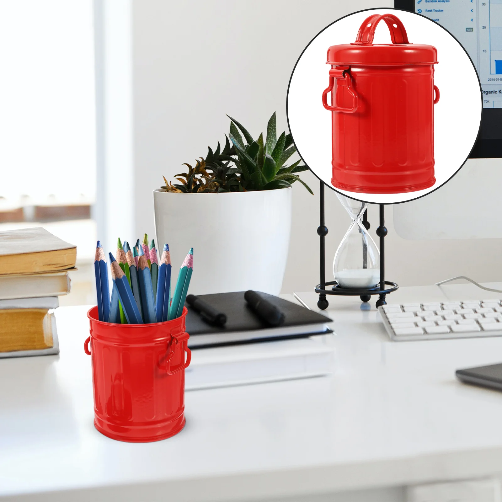 Metal Bucket Lid Mini Trash Can Lid Countertop Trash Can Lid Pen Holders Desk Desktop Trash Can Vintage Makeup Brush Holder
Metal Bucket Lid Mini Trash Can Lid Countertop Trash Can Lid Pen Holders Desk Desktop Trash Can Vintage Makeup Brush Holder