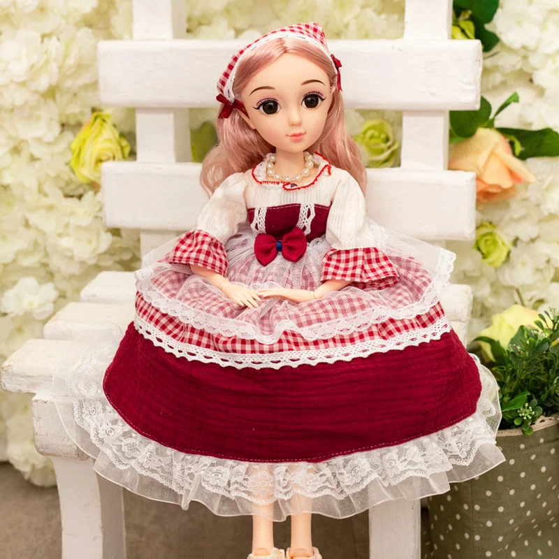 50cm Dress Doll Toy 3D Simulation Eyes 26 Joints Movable 1/5 BJD Fashion Set Play House Girl Toy Children's Birthday Gift
50cm Dress Doll Toy 3D Simulation Eyes 26 Joints Movable 1/5 BJD Fashion Set Play House Girl Toy Children's Birthday Gift