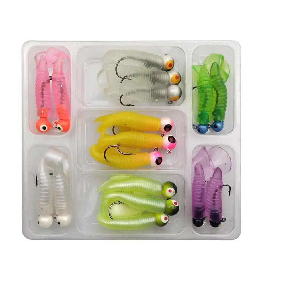 Набор силиконовых приманок, 17 шт., со свинцовым крючком, приманка с одним хвостом, крючок, мягкая искусственная приманка для рыбалки в пластиковой коробке
Набор силиконовых приманок, 17 шт., со свинцовым крючком, приманка с одним хвостом, крючок, мягкая искусственная приманка для рыбалки в пластиковой коробке