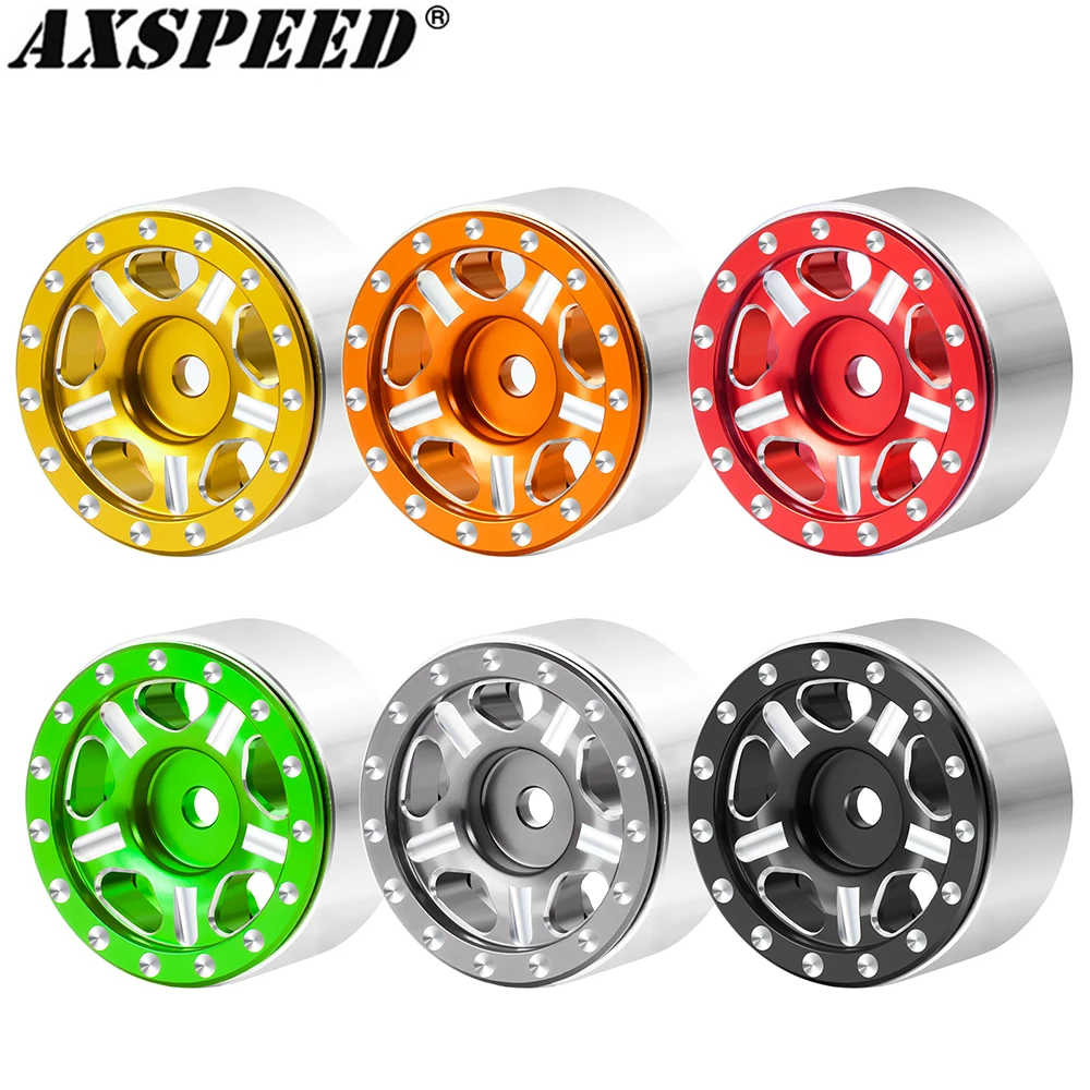AXSPEED 4PCS 1.0" Beadlock Wheel Rim CNC Micro Crawler Wheel Hub for 1/24 Axial SCX24 90081 AXI00001 AXI00002 RC Crawler Car
AXSPEED 4PCS 1.0" Beadlock Wheel Rim CNC Micro Crawler Wheel Hub for 1/24 Axial SCX24 90081 AXI00001 AXI00002 RC Crawler Car