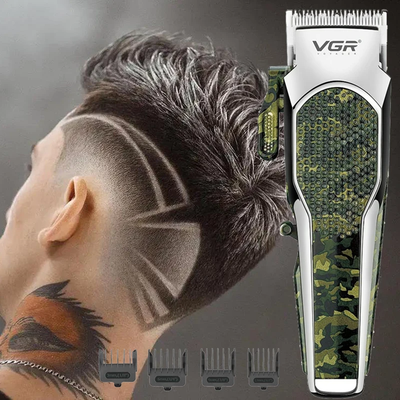 VGR-299 New Electric Hair Cutting Machine Hair Clipper Professional Hair Trimmer for Men Haircut Machine Barber Camo High Power
VGR-299 New Electric Hair Cutting Machine Hair Clipper Professional Hair Trimmer for Men Haircut Machine Barber Camo High Power