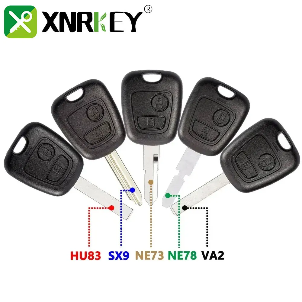 XNRKEY 2-кнопочный корпус автомобильного ключа дистанционного управления NE73/HU83/VA2/SX9