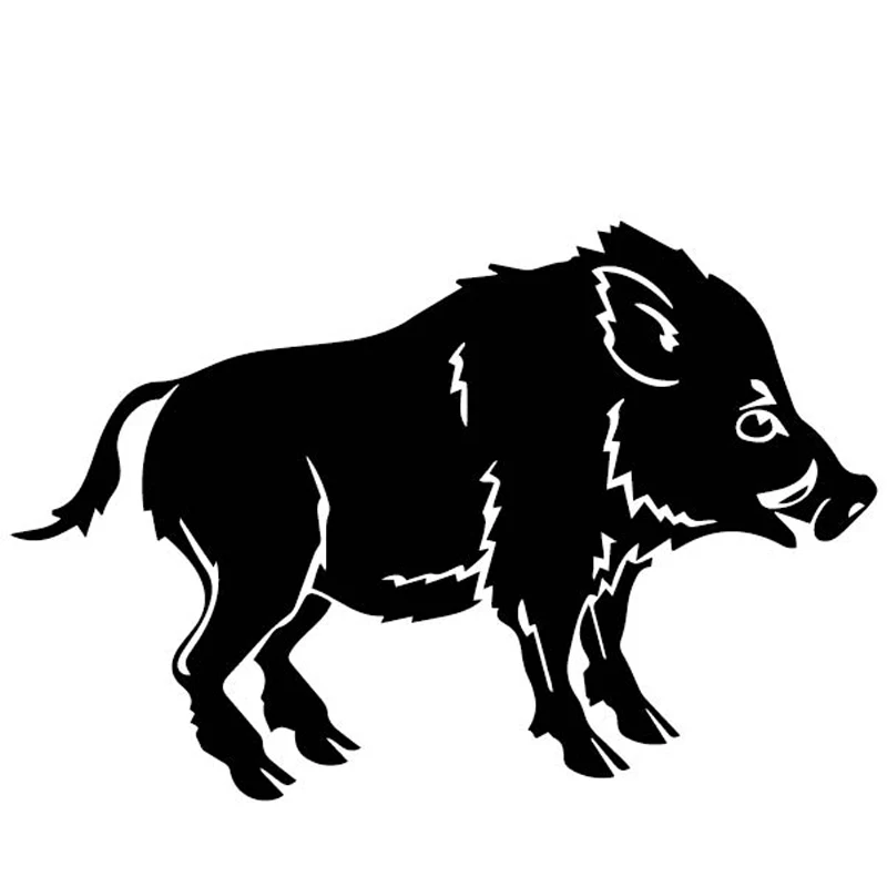 

15/20 CM Ferocious Wild Boar Pattern Car Sticker Body Of Decor Vinyl Decal Pegatinas Para Coche K140