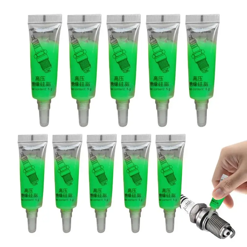 Car Spark Plug Silicone Grease Soft High-Temperature Resistant Quick-Drying Waterproof Sealant Environmentally Glue 10Pcs
Car Spark Plug Silicone Grease Soft High-Temperature Resistant Quick-Drying Waterproof Sealant Environmentally Glue 10Pcs