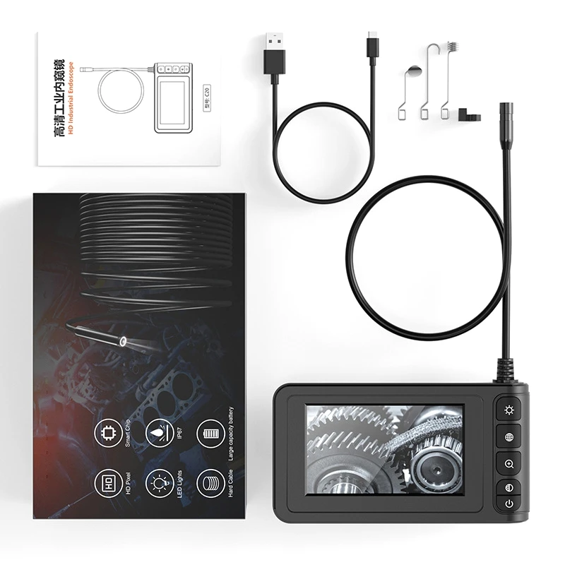 Industrial Endoscopes Borescope Camera Sewer Inspection Camera 4.3Inch LCD Screen 33FT Cable
Industrial Endoscopes Borescope Camera Sewer Inspection Camera 4.3Inch LCD Screen 33FT Cable