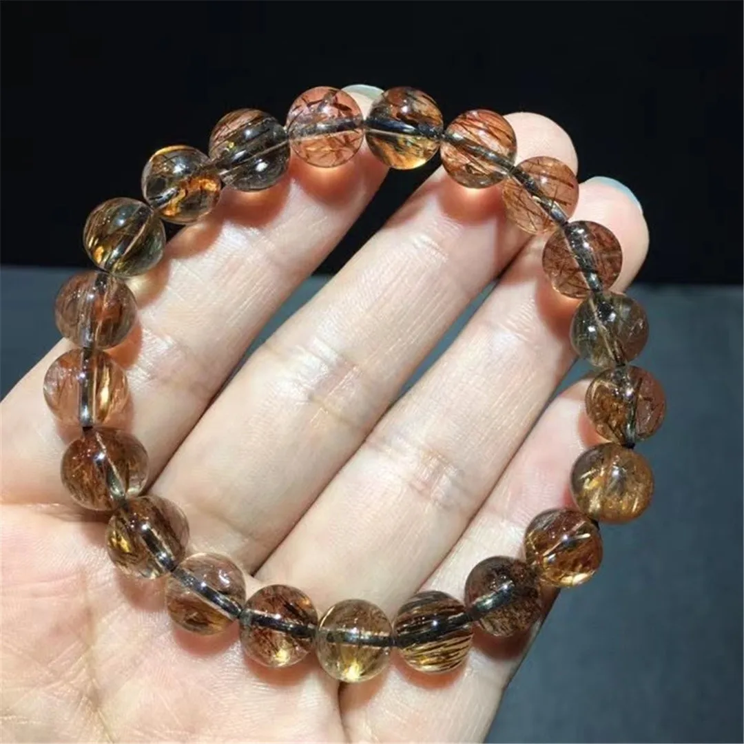 Браслет из натурального черного золота с мелодией сверхсеми, 8 мм 
Браслет из натурального черного золота с мелодией сверхсеми, 8 мм