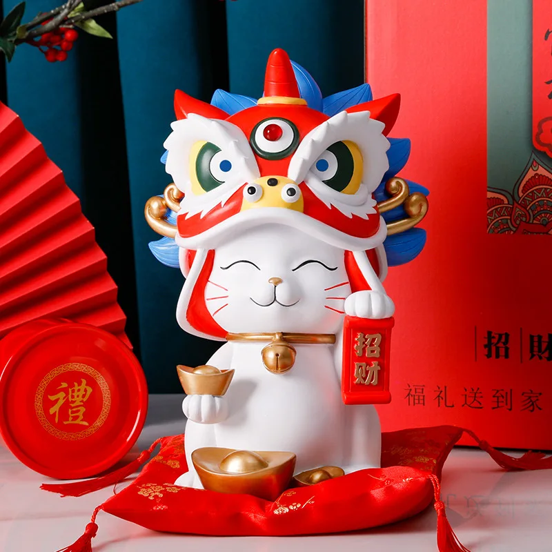Forbidden City Lion Dance Lucky Cat Resin Decoration Store Opening Gifts Practical and Wealth Cultural and Creative Office
Forbidden City Lion Dance Lucky Cat Resin Decoration Store Opening Gifts Practical and Wealth Cultural and Creative Office