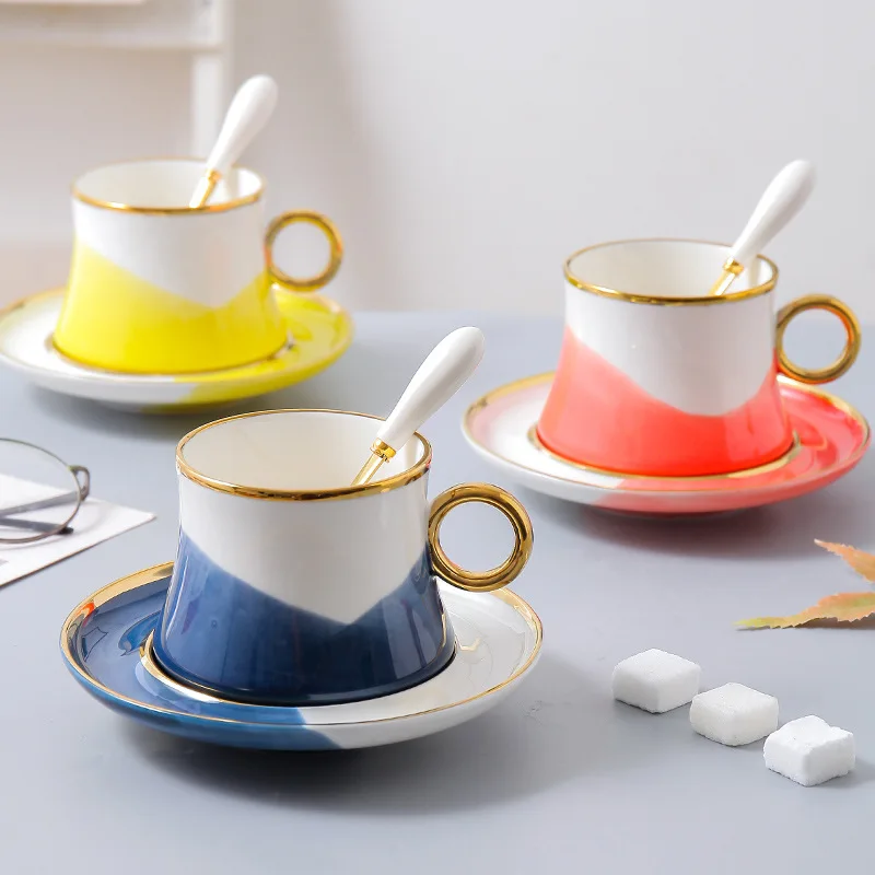 Candy-colored Household Coffee Cups Saucers Under Glaze, Small Fresh Scented Tea, Black Afternoon
Candy-colored Household Coffee Cups Saucers Under Glaze, Small Fresh Scented Tea, Black Afternoon