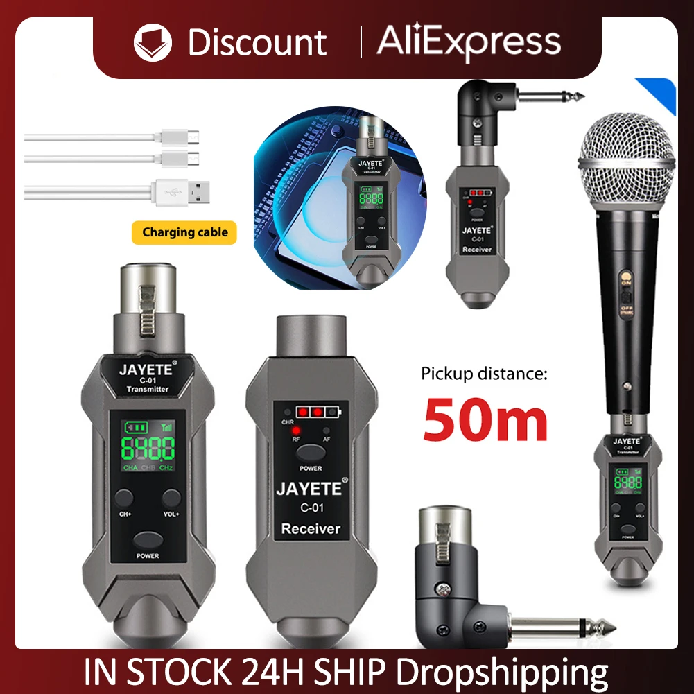 Microphone Wireless Transceiver System With High-Definition Display Transmitter Receiver, High Fidelity 48V Universal
Microphone Wireless Transceiver System With High-Definition Display Transmitter Receiver, High Fidelity 48V Universal