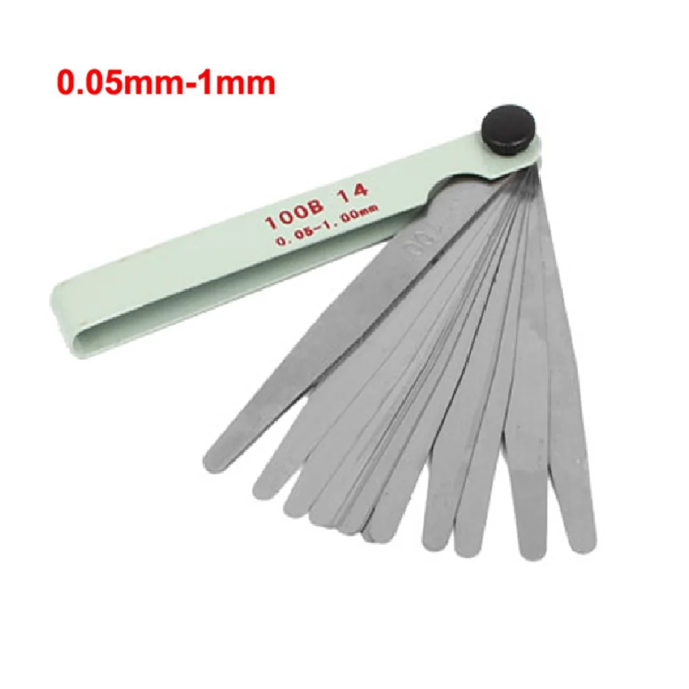 100B 14 Blades Feeler Filler Gauge Metric 0.05-1mm Gage Measure Tool Metric Filler Feeler Gauges Measurements Tools
100B 14 Blades Feeler Filler Gauge Metric 0.05-1mm Gage Measure Tool Metric Filler Feeler Gauges Measurements Tools