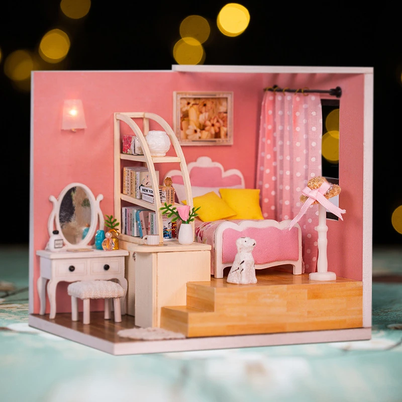 DIY Wooden Doll Houses Miniature Building Kit Bedroom Kitchen Dollhouse Casa with Furniture Villa Toys for Girls Birthday Gifts
DIY Wooden Doll Houses Miniature Building Kit Bedroom Kitchen Dollhouse Casa with Furniture Villa Toys for Girls Birthday Gifts