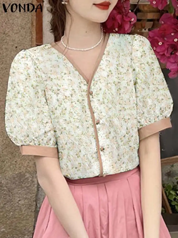 VONDA Women Short Sleeve Bohemian Shirts Floral Printed Tops Tunic 2023 Summer Sexy V-Neck Fashion Blouses Casual Chic Blusas
VONDA Women Short Sleeve Bohemian Shirts Floral Printed Tops Tunic 2023 Summer Sexy V-Neck Fashion Blouses Casual Chic Blusas