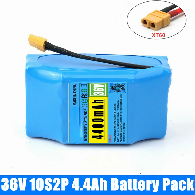 New 36V 4.4Ah 4400 MAh High Drain 2 Wheels, Electric Scooter Balancing 18650 Lithium Battery Pack for Self-balancing Fit
New 36V 4.4Ah 4400 MAh High Drain 2 Wheels, Electric Scooter Balancing 18650 Lithium Battery Pack for Self-balancing Fit
