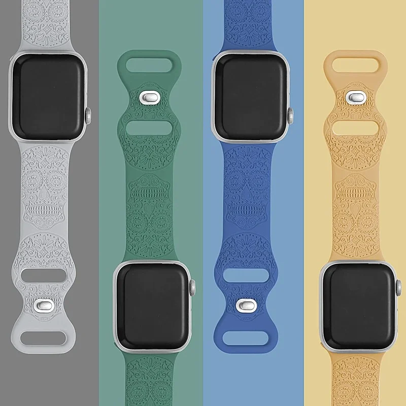 Ремешок спортивный силиконовый с лазерным принтом для Apple Watch, 38/40/41 мм
Ремешок спортивный силиконовый с лазерным принтом для Apple Watch, 38/40/41 мм