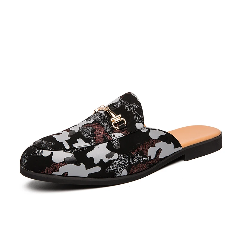 Luxury Designer brand half slipper Men's summer Wedding Fashion party Slipper star leather slipper men's Mule casual shoes mo-55
Luxury Designer brand half slipper Men's summer Wedding Fashion party Slipper star leather slipper men's Mule casual shoes mo-55