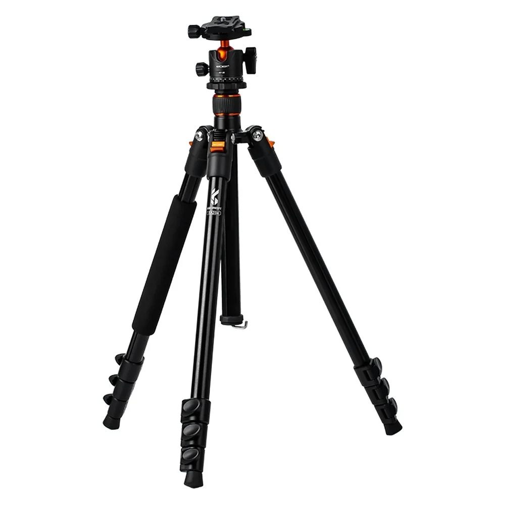 Adjustable Height Camera Tripod Stand Aluminum 4 Section 63.4in/161cm 10KG Payload with Panoramic 360 Swivel Ball Head
Adjustable Height Camera Tripod Stand Aluminum 4 Section 63.4in/161cm 10KG Payload with Panoramic 360 Swivel Ball Head