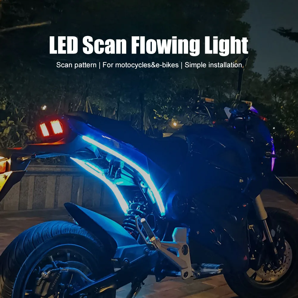 1 pair Motorcycle LED Strip Light Scan Flexible LED Turn Signal Strip 12V Flowing Light Auto Daytime Running Light
1 pair Motorcycle LED Strip Light Scan Flexible LED Turn Signal Strip 12V Flowing Light Auto Daytime Running Light