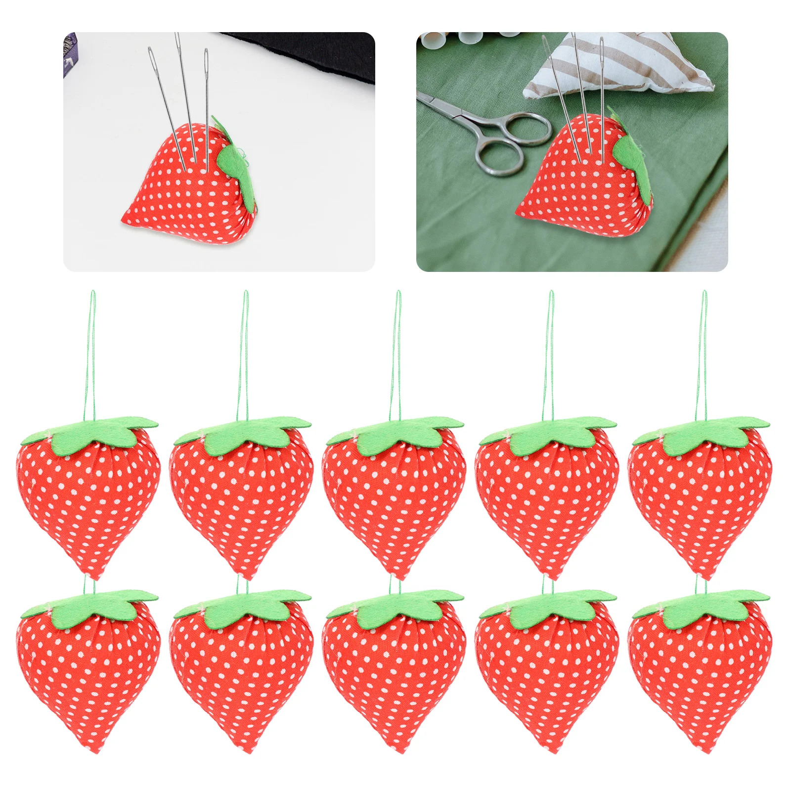 10 Pcs Strawberry Pin Pack Japanese Accessories Portable Cushions Needle Pincushion Sewing Cotton Fixing Tool
10 Pcs Strawberry Pin Pack Japanese Accessories Portable Cushions Needle Pincushion Sewing Cotton Fixing Tool