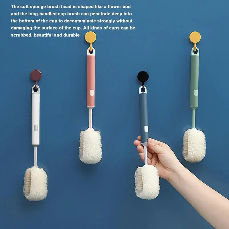 Bottle Brush Long Handle Bottle Cleaning Sponge Multifunctional Microfiber Baby Bottle Cleaner Scrubber For Kitchen Accessories
Bottle Brush Long Handle Bottle Cleaning Sponge Multifunctional Microfiber Baby Bottle Cleaner Scrubber For Kitchen Accessories