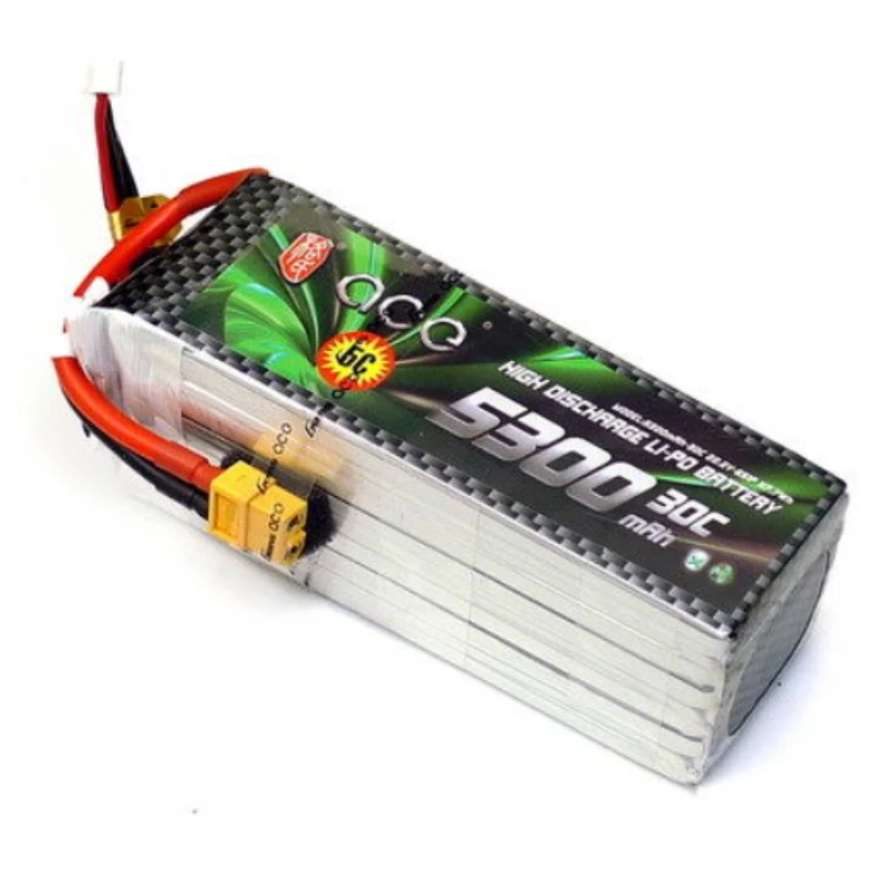 Tattu ACE 5300mAh 30C 22.2V 6S1P Lipo Battery Pack drone rechargeable replacement battery for RC helicopter 723g 57*43*138mm
Tattu ACE 5300mAh 30C 22.2V 6S1P Lipo Battery Pack drone rechargeable replacement battery for RC helicopter 723g 57*43*138mm