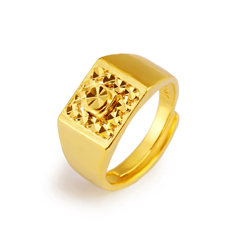 Not Fade Forever In Water 18K Gold Ring for Men Anillos Natural Bizuteria Anillos De Wedding 18K Gold Jewelry Men Rings with Box
Not Fade Forever In Water 18K Gold Ring for Men Anillos Natural Bizuteria Anillos De Wedding 18K Gold Jewelry Men Rings with Box
