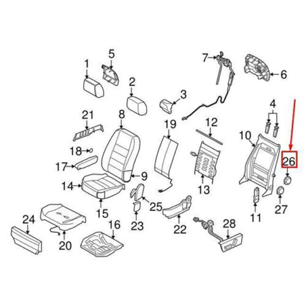 Car Front Lumbar Adjusting Handle For Land Rover Discovery 3 4 L319 HJN500012PVJ Front Seat Lumbar Adjustment Knob Accessories
Car Front Lumbar Adjusting Handle For Land Rover Discovery 3 4 L319 HJN500012PVJ Front Seat Lumbar Adjustment Knob Accessories