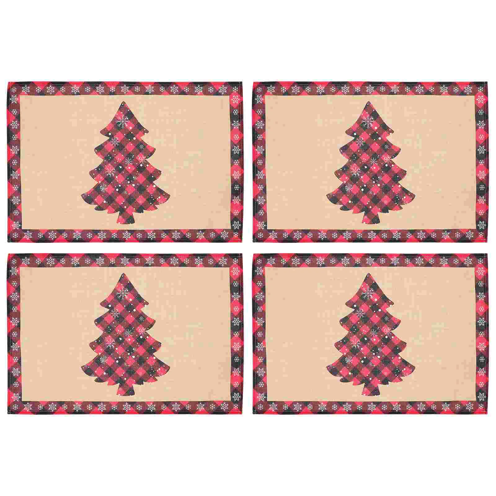 Table Christmas Mat Placemats Party Matsdisposable Non Tableware Cover Printing Coasters Drinks Dishplaid Washable Ornament 
Table Christmas Mat Placemats Party Matsdisposable Non Tableware Cover Printing Coasters Drinks Dishplaid Washable Ornament