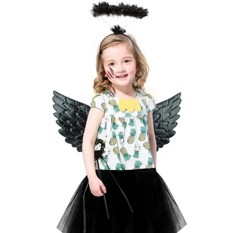 Костюм на Хэллоуин с изображением черного ангела
Костюм на Хэллоуин с изображением черного ангела