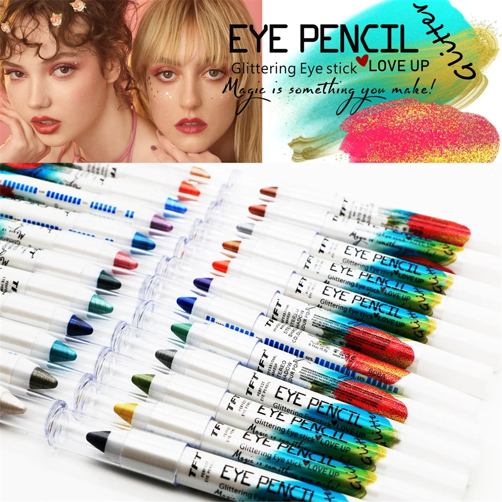

Eyeshadow Pencil Pearlescent Eyeliner Waterproof Glitter Matte Eye Shadow Brightening Face Lying Silkworm Pen Beauty Cosmetics