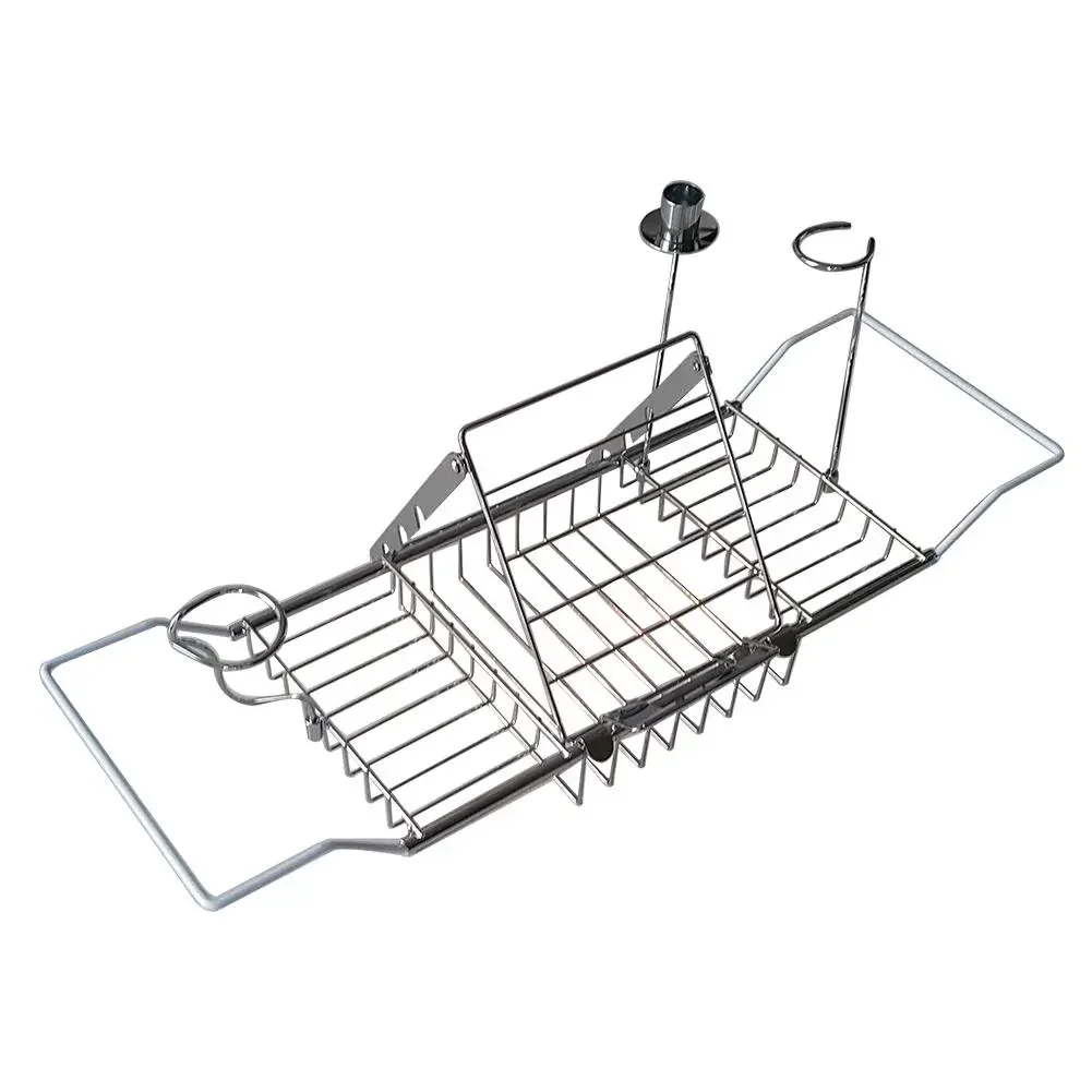 Stainless Steel Bathtub Tray Nonslip Extendable Spa Bathtub Storage Rack Wine Tablet Holder Reading Rack Bathroom Accessories
Stainless Steel Bathtub Tray Nonslip Extendable Spa Bathtub Storage Rack Wine Tablet Holder Reading Rack Bathroom Accessories