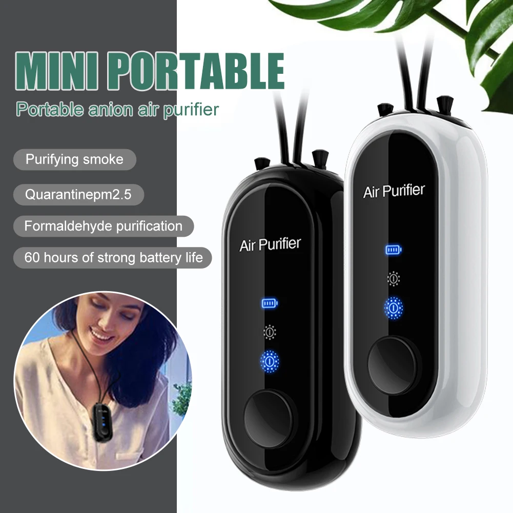 Negative Ion Air Purifier USB Mini Hanging Neck Air Purifier Smart Home Odor Smoke Dust Removal For Home Office Travel Kitchen
Negative Ion Air Purifier USB Mini Hanging Neck Air Purifier Smart Home Odor Smoke Dust Removal For Home Office Travel Kitchen