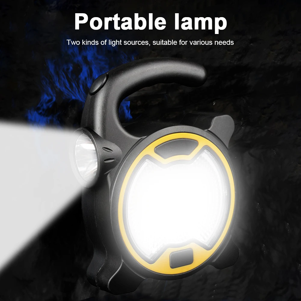 Portable COB LED Camping Lantern 2 Lighting Modes Handheld Work Light Battery Powered with Handle Outdoor Emergency for Travel
Portable COB LED Camping Lantern 2 Lighting Modes Handheld Work Light Battery Powered with Handle Outdoor Emergency for Travel