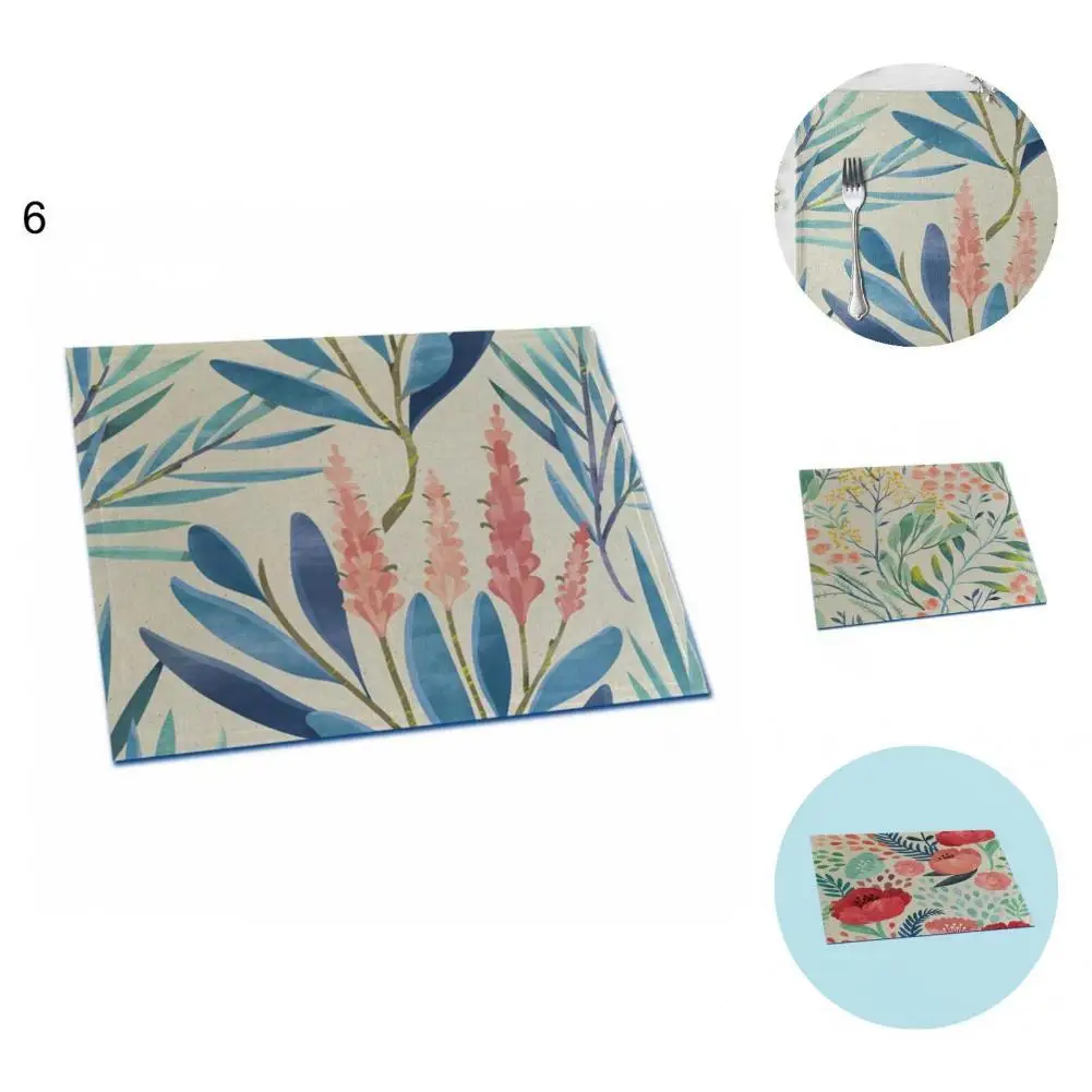 Place Mat Pretty Rectangular Fine Stitching Multifunctional Floral Leaf Place Mat for Bakery Cup Mat Place Pad
Place Mat Pretty Rectangular Fine Stitching Multifunctional Floral Leaf Place Mat for Bakery Cup Mat Place Pad
