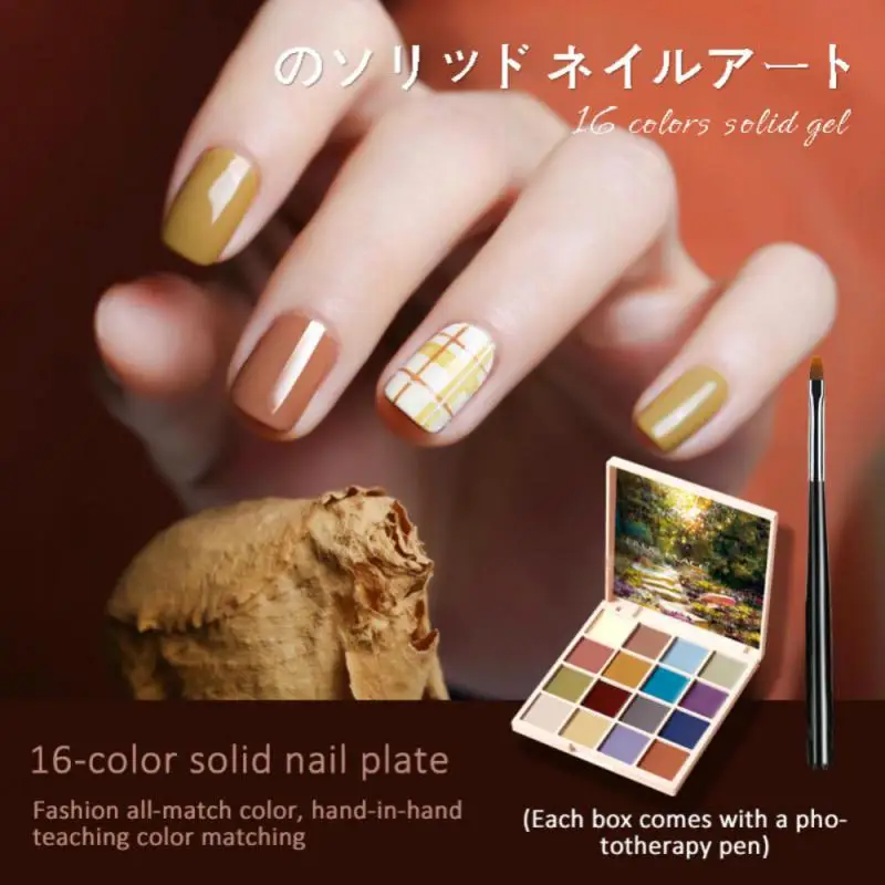 16 Colors Jelly Soild Nail Gel Palette Oil Painting DIY Manicure Soak Off UV LED Semi Permanent Varnishe Gel Nail Polish TSLM1
16 Colors Jelly Soild Nail Gel Palette Oil Painting DIY Manicure Soak Off UV LED Semi Permanent Varnishe Gel Nail Polish TSLM1