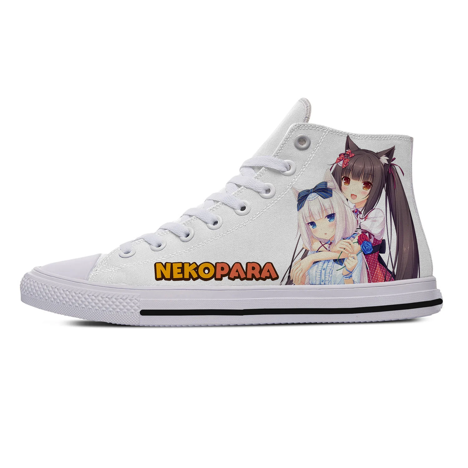 Nekopara Chocola Ванильные высокие кроссовки для мужчин и женщин популярная модная повседневная обувь холщовые кроссовки с 3D принтом легкая обувь
Nekopara Chocola Ванильные высокие кроссовки для мужчин и женщин популярная модная повседневная обувь холщовые кроссовки с 3D принтом легкая обувь