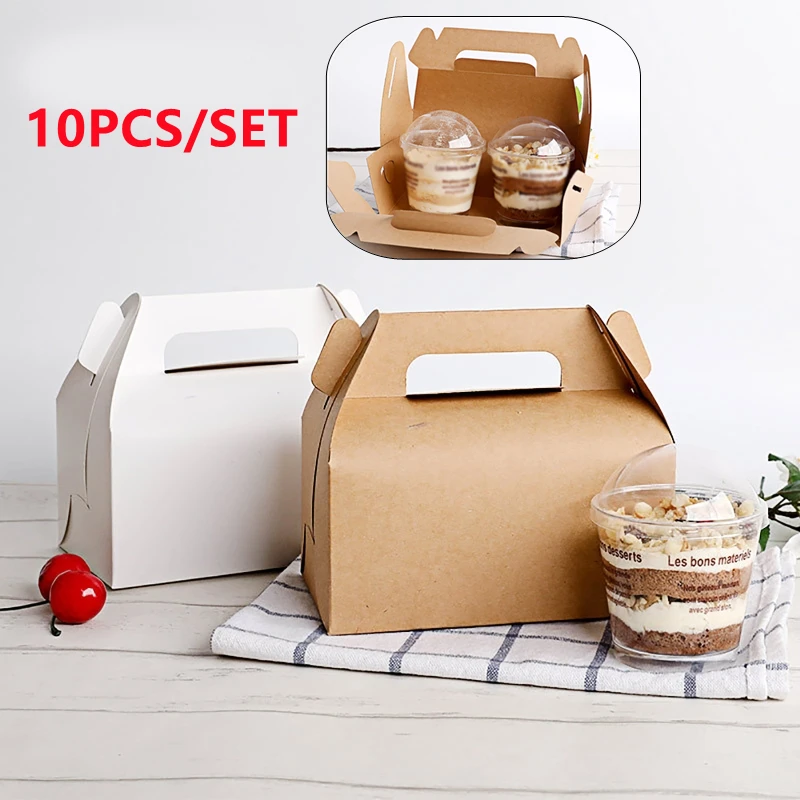 10pcs High-quality Cake Food Candy Kraft Paper Box With Handle Portable Box Christmas Birthday Wedding Party Candy Gift Packing
10pcs High-quality Cake Food Candy Kraft Paper Box With Handle Portable Box Christmas Birthday Wedding Party Candy Gift Packing