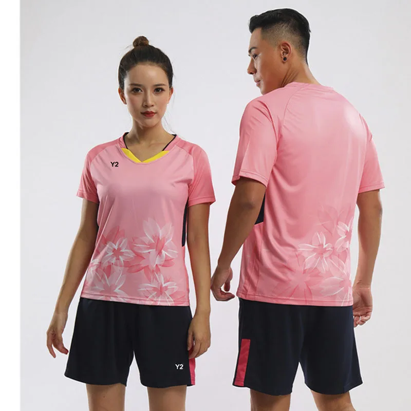 Women Men Qucik Dry Badminton Sports Clothes Short-sleeved Table Tennis Shirt Jerseys Sportswear Uniforms With Logo Printing
Women Men Qucik Dry Badminton Sports Clothes Short-sleeved Table Tennis Shirt Jerseys Sportswear Uniforms With Logo Printing
