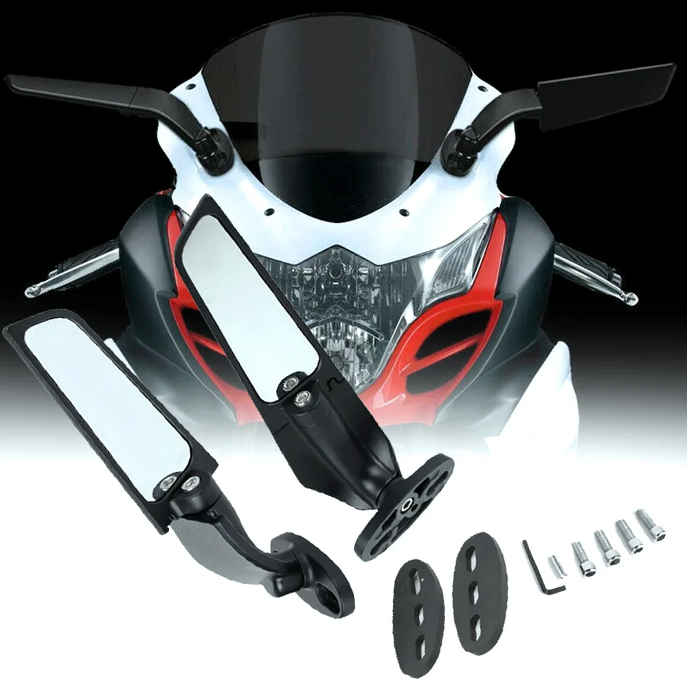 

Мотоциклетные зеркала, модифицированные ветрозащитные крылья, регулируемое вращающееся зеркало заднего вида для Suzuki GSXR 600 750 GSX1300R GSX650F GSX-R