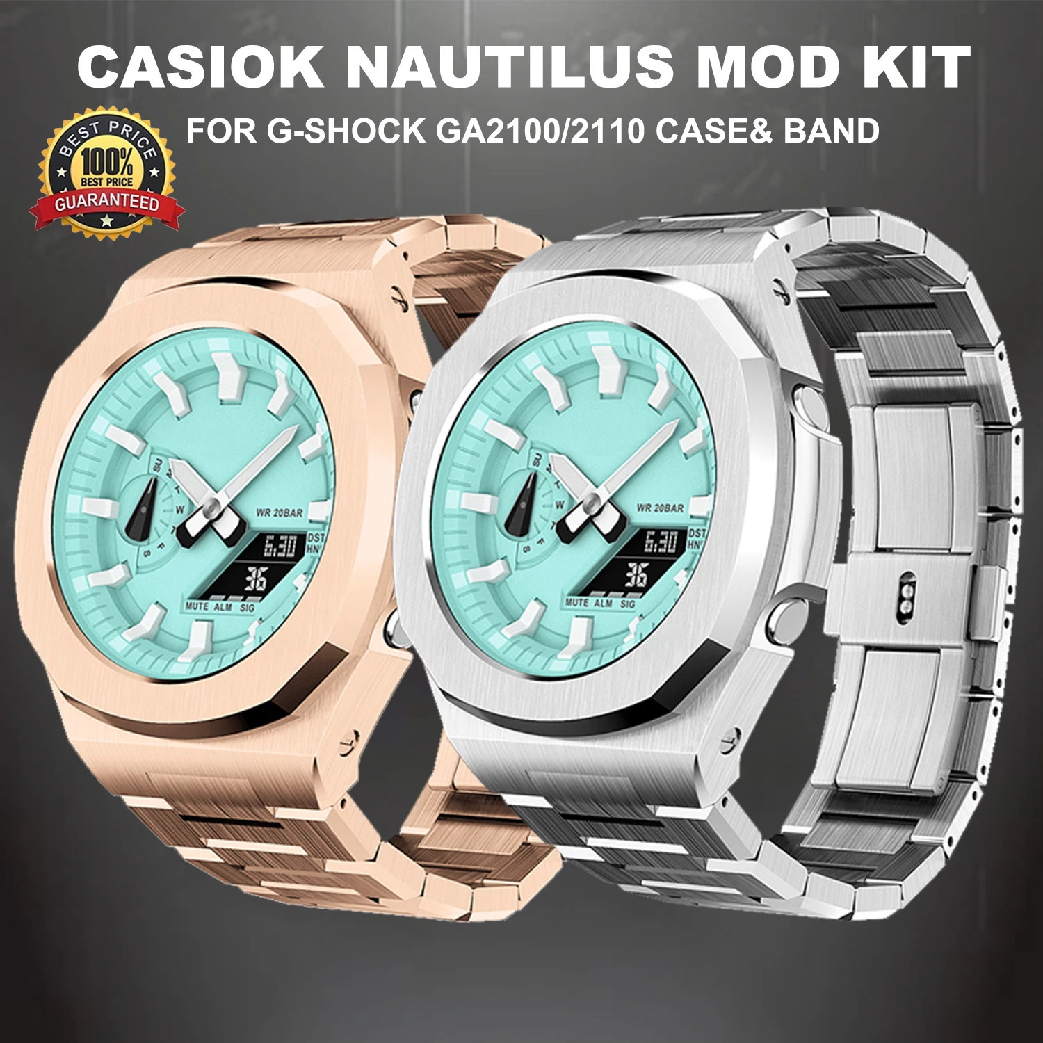 Luxury Casioak GA2100 Modification Set for G shock GA2110 Mod Kit Stainless Steel Case Strap Nautilus Metal Bezel Accessories
Luxury Casioak GA2100 Modification Set for G shock GA2110 Mod Kit Stainless Steel Case Strap Nautilus Metal Bezel Accessories