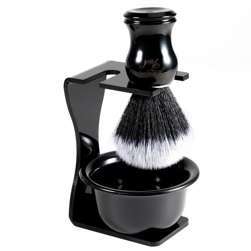Shaving Brush Badger Hair 26mm Wood Handle Clear Acrylic Stand Stainless Steel Bowl for Men Wet Shave Brushes Set Gift 
Shaving Brush Badger Hair 26mm Wood Handle Clear Acrylic Stand Stainless Steel Bowl for Men Wet Shave Brushes Set Gift
