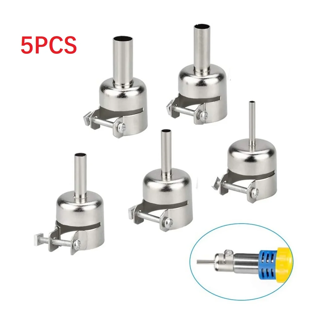 5pcs Universal Nozzles For 850 852D 898 Welding Nozzle Soldering Station Hot Air Gun Welding Stations Nozzle Welding Accessories
5pcs Universal Nozzles For 850 852D 898 Welding Nozzle Soldering Station Hot Air Gun Welding Stations Nozzle Welding Accessories