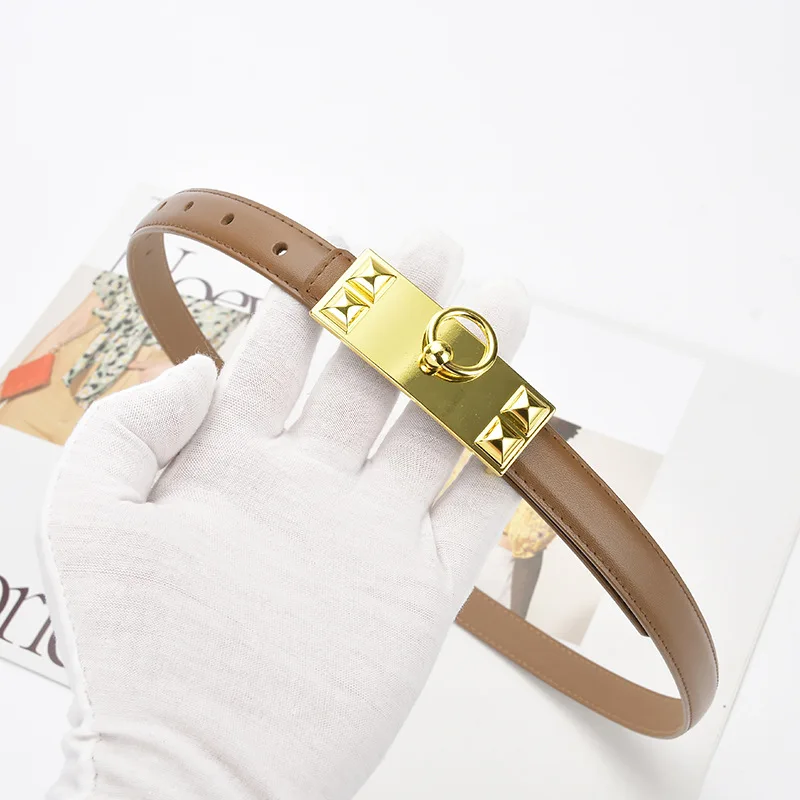 2022 Summer New Ladies Leather Belt Jeans Dress Thin Belt Commuter Style Double-sided Two-layer Cowhide All-match Designer Belt
2022 Summer New Ladies Leather Belt Jeans Dress Thin Belt Commuter Style Double-sided Two-layer Cowhide All-match Designer Belt