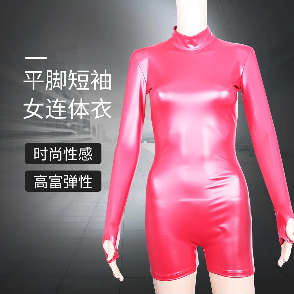 Women Lady Sexy Long Sleeved Corset Leotard Red Faux Leather Stylish Performance
Women Lady Sexy Long Sleeved Corset Leotard Red Faux Leather Stylish Performance