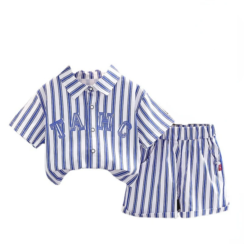 New Summer Fashion Baby Clothes Suit Children Boys Casual Striped Shirt Shorts 2Pcs/Sets Toddler Sports Costume Kids Sportswear
New Summer Fashion Baby Clothes Suit Children Boys Casual Striped Shirt Shorts 2Pcs/Sets Toddler Sports Costume Kids Sportswear